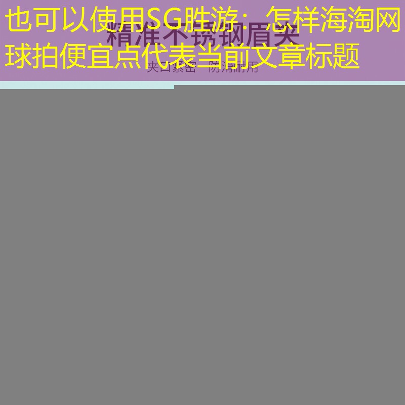 怎样海淘网球拍便宜点